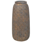 Vaso polirresina marrone 15x15x31h cm