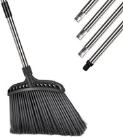 Assemini pesanti per giardino - 38 cm di larghezza, con setole rigide e 142 cm di manico estendibile