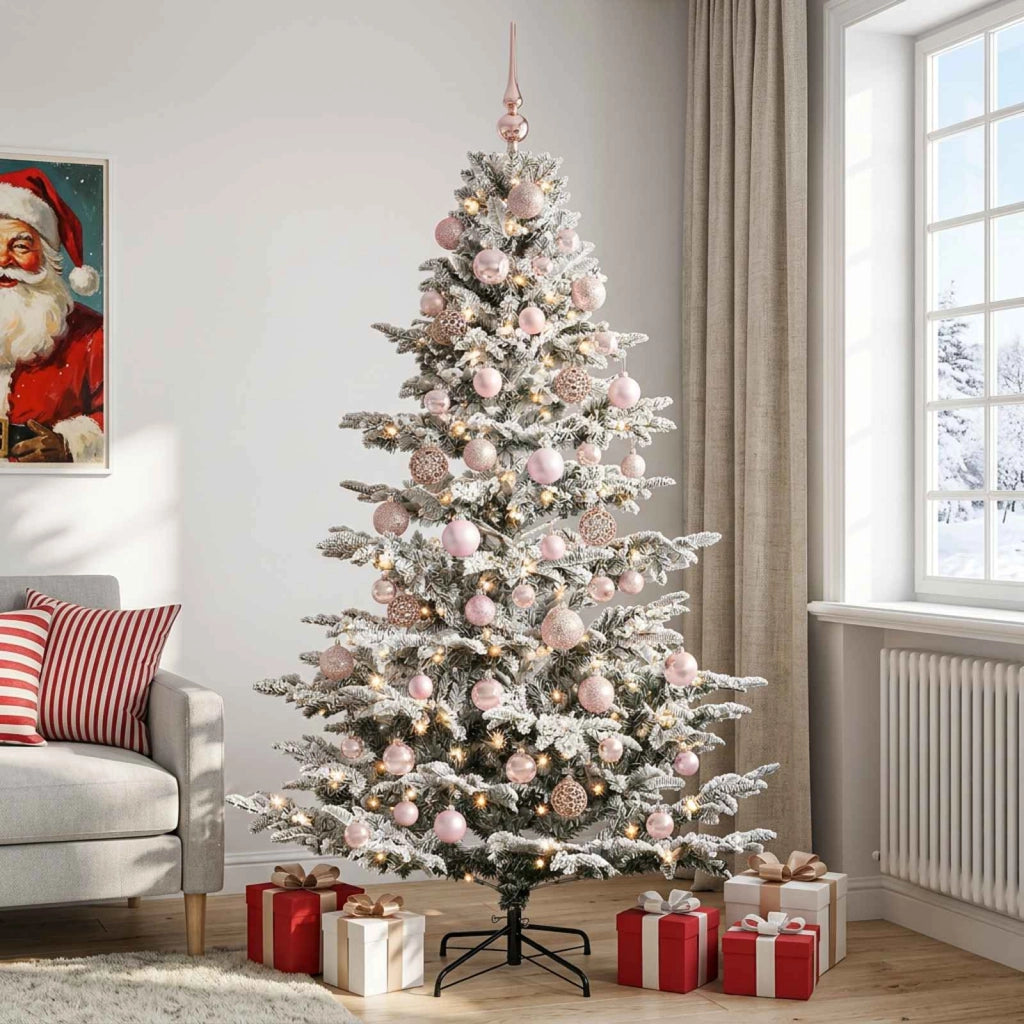 Albero di Natale artificiale con palline 240 cm 300 LED 3466665