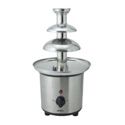 Fontana di cioccolato elettrica 3 livelli, cascata cioccolato 700g, acciaio inox 100W feste party - SOGO