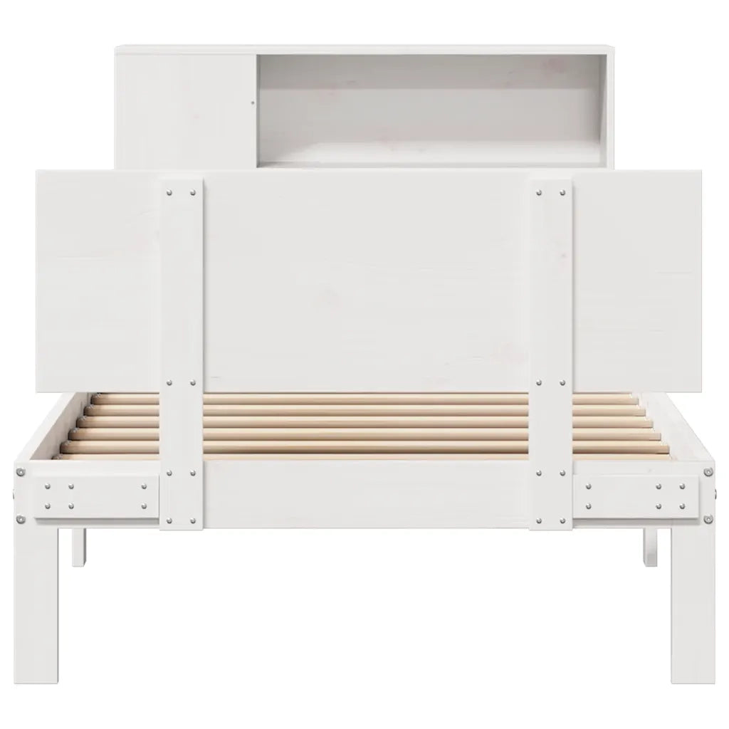 Letto con Libreria senza Materasso 75x190 cm in Legno Pino 3322643