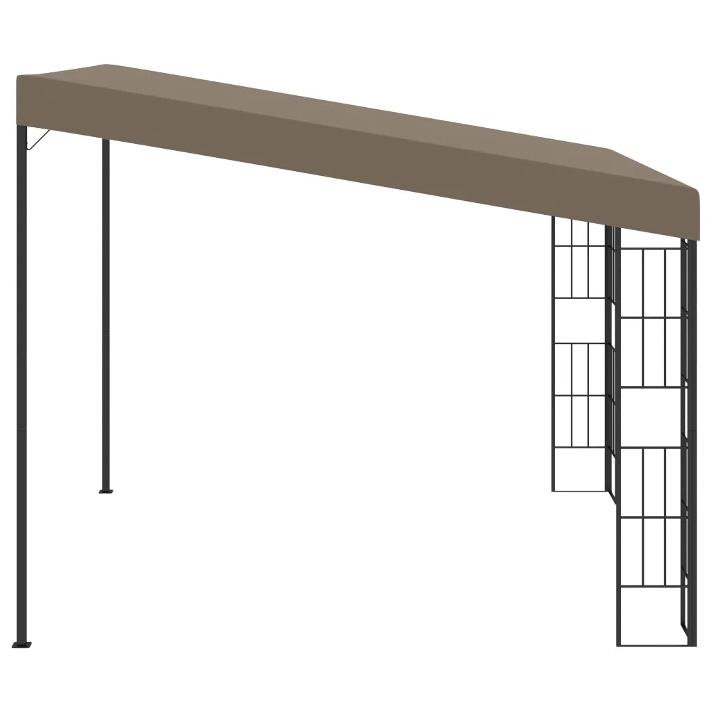 vidaXL Gazebo a Parete 3x3 m Talpa in Tessuto