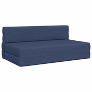 Divano letto | Sof¨¤ letto | Letto singolo Pieghevole Blu 152 x 86,5 x 60 cm Tessuto
