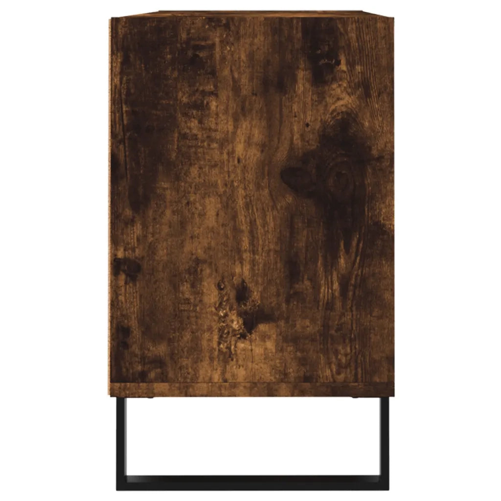 Mobile Porta TV-Mobile per TV-Credenza TV Rovere Fumo 103,5x30x50 cm in Legno Multistrato 466579