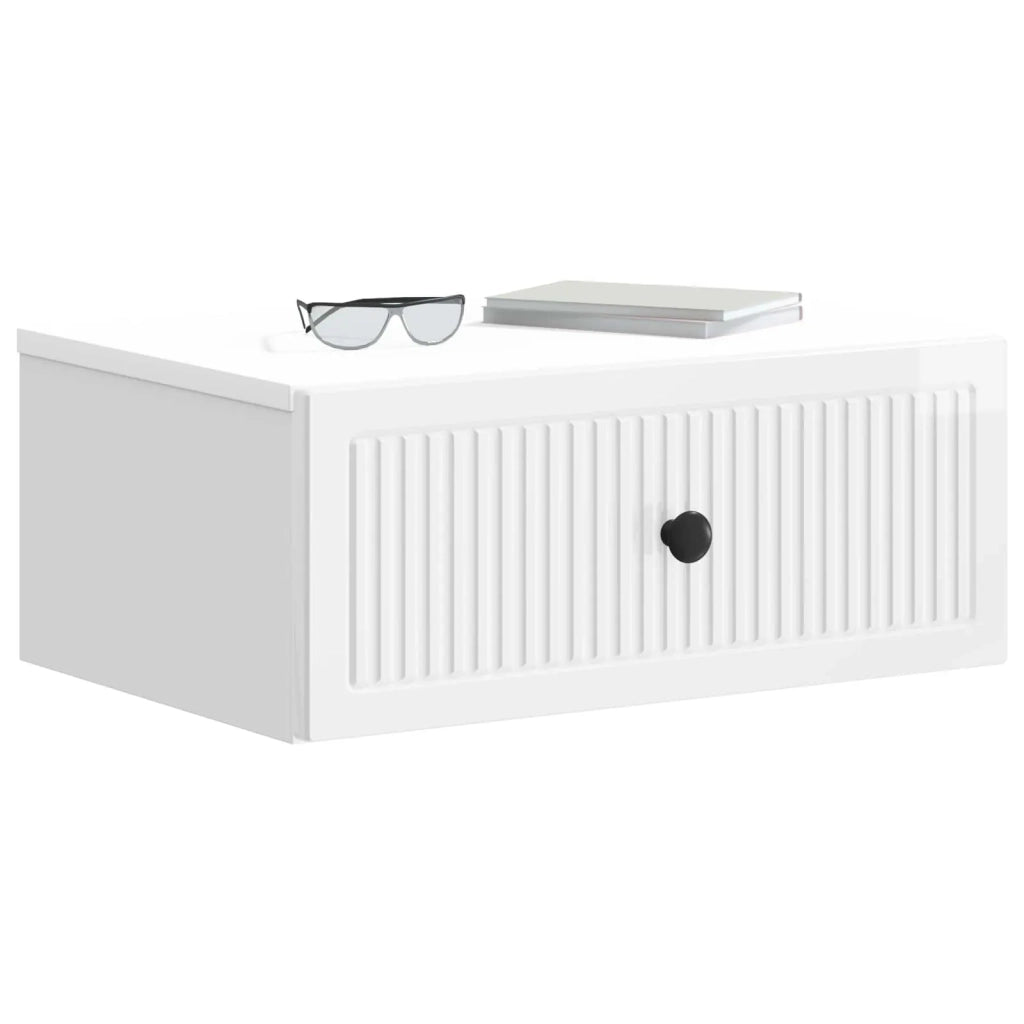 Armadio da Notte 2 pcs Bianco Lucido 49 x 34,5 x 20 cm 897944
