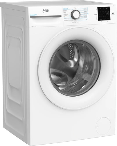 Beko b300 BMWU3821W: Lavatrice 8kg, Classe A, 1200giri, linea estetica NX, motore inverter, Display Touch, oblò bianco, tecnologia EnergySpin™