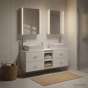 Set di mobili per il bagno 5 pcs Bianco 3406847