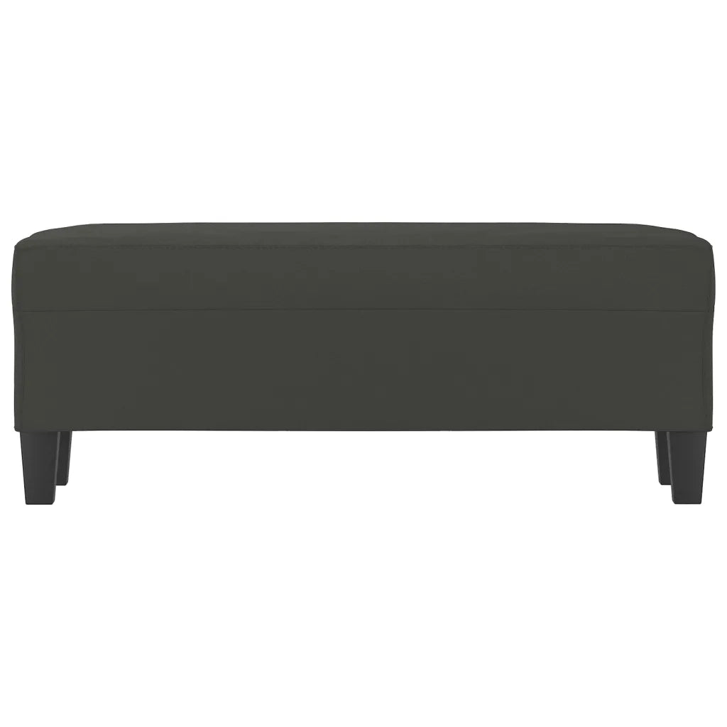 vidaXL Panca grigio scuro 100x35x41 cm in Microfibra