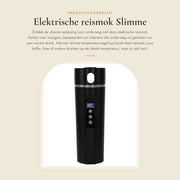 Fumogeno elettrico da viaggio - Regolazione intelligente della temperatura - In acciaio inossidabile - Fumogeno da viaggio portatile - Resistente all'umidità - Adatto per uso domestico, viaggi e campeggio