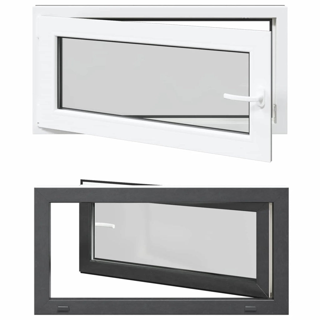 Finestra per Soffitta RISOR 100 x 50 cm PVC e Vetro Antracite CFW3138137
