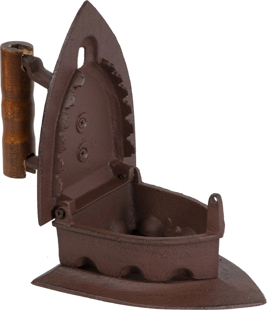 Biscottini Ferro da stiro in ghisa finitura ruggine anticata L19xPR15xH16,5 cm manico