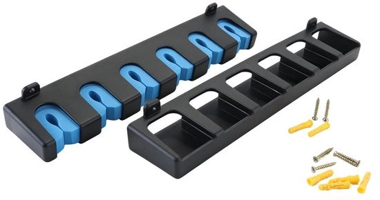 Accessori per attrezzo - 6 Clip di fissaggio - Raccolta di attrezzi - EVA - Nero/Blu - Protezione contro danni - Standard di attrezzo con attacco a muro