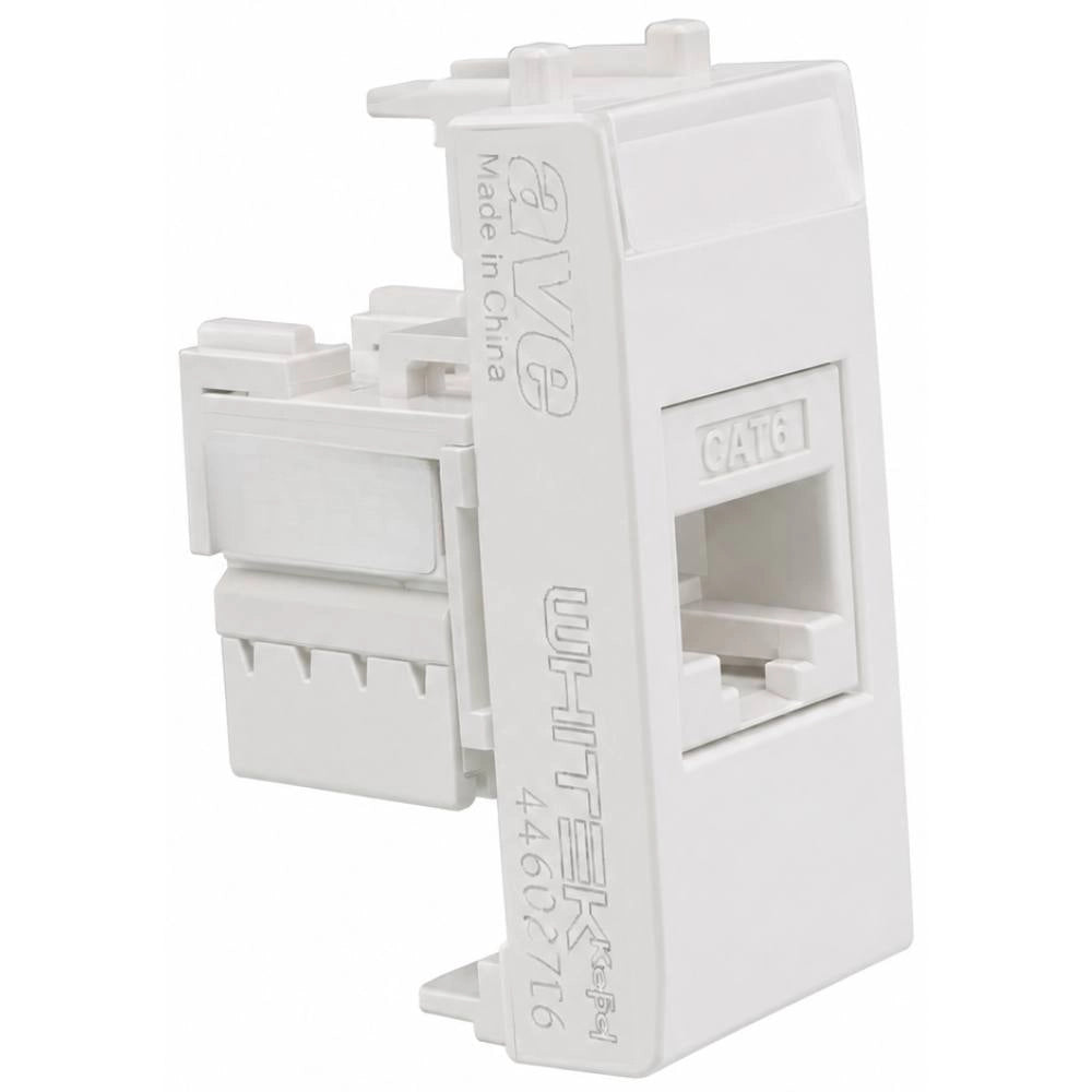 Presa rj45 cat 6 utp non schermata serie s44 per reti veloci