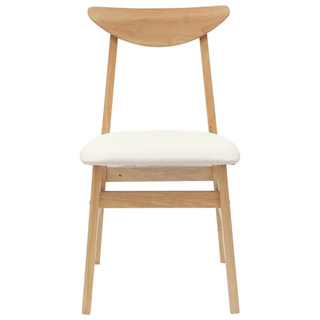 Sedie da pranzo 2 pcs Naturale 42 x 47.5 x 81 cm