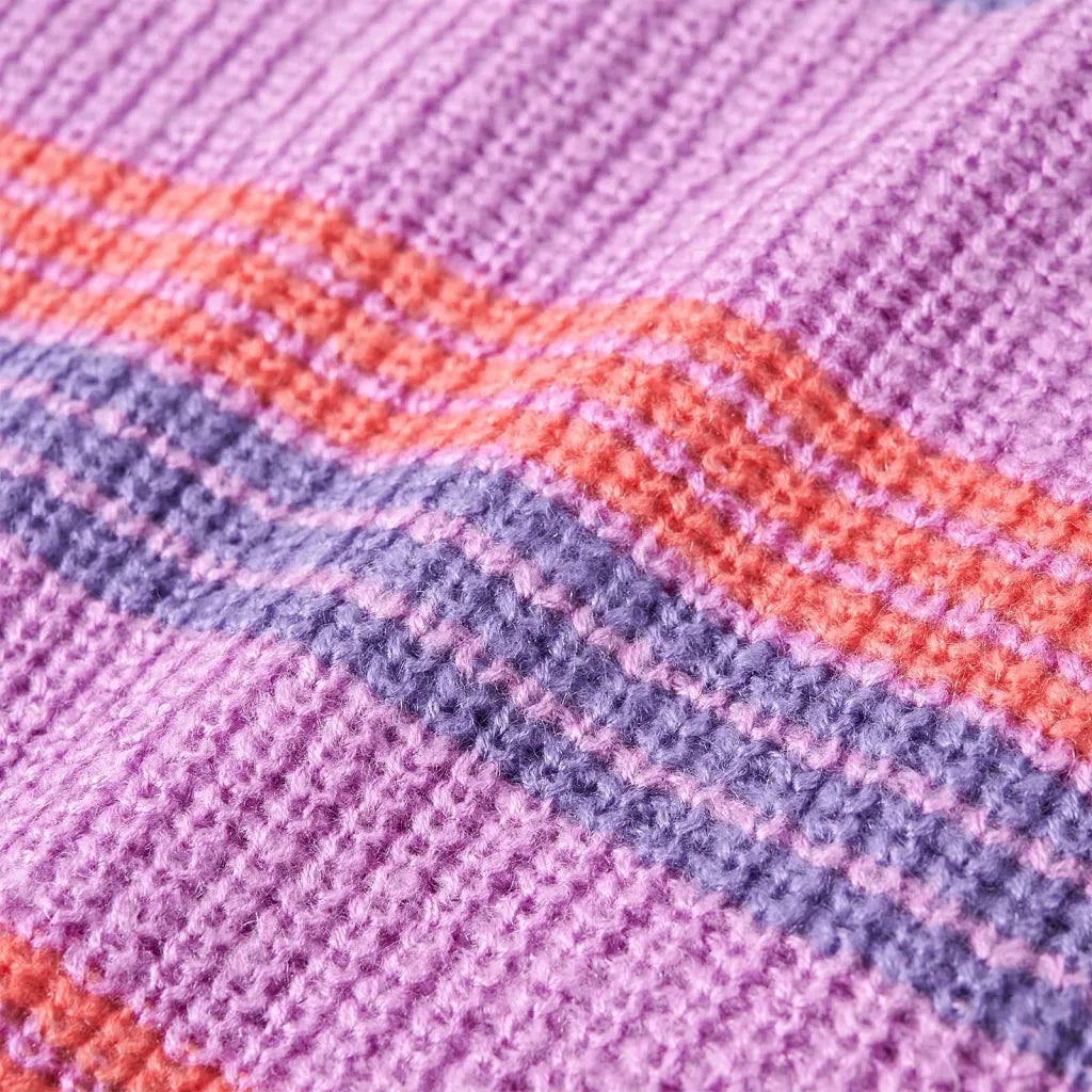 Maglione per Bambini Lavorato a Maglia Lilla e Rosa 128 14537