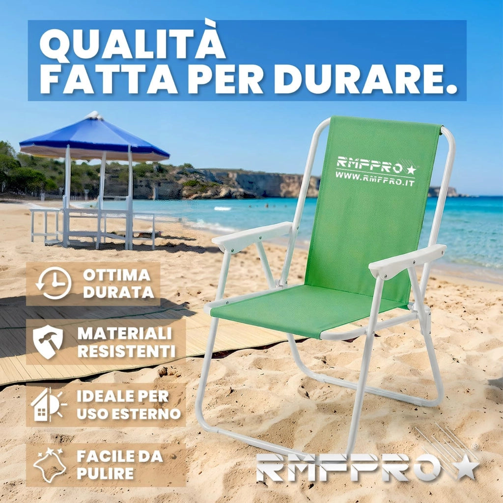 RMF PRO SEDIA PIEGHEVOLE DA SPIAGGIA VERDE