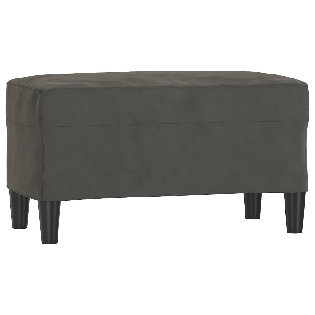 Panca Grigio Scuro 70x35x41 cm in Velluto CFW3640649