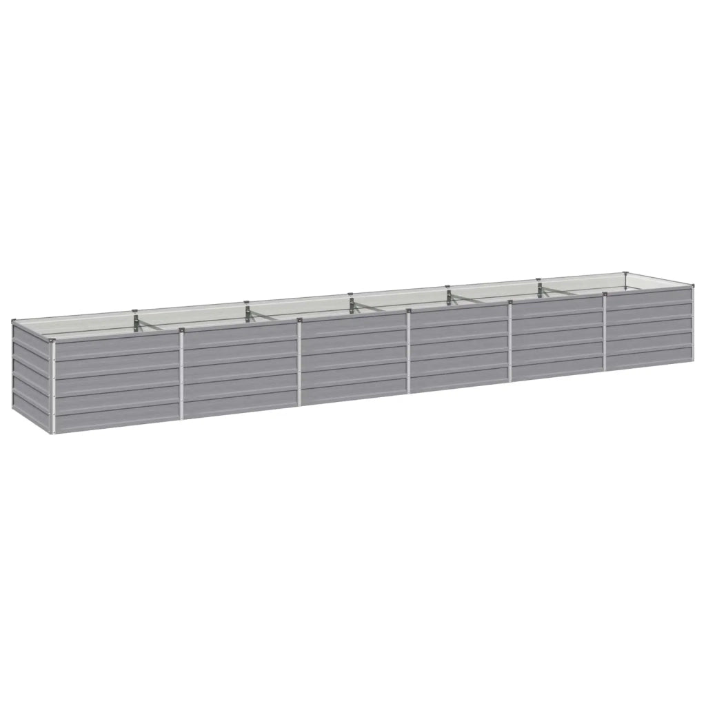 Letto rialzato da giardino Grigio 480 x 80 x 55 cm 8006442