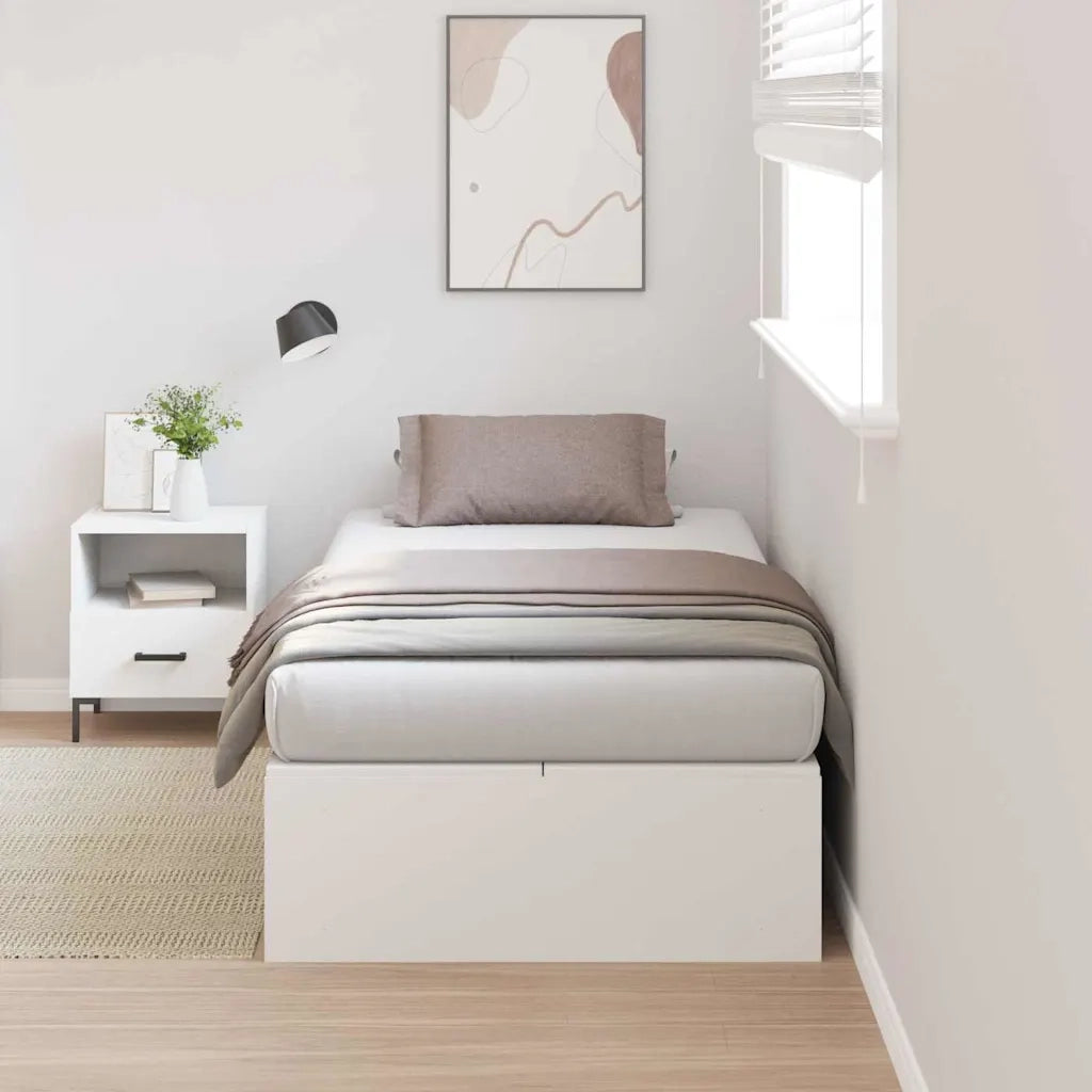 Struttura letto con contenitore Bianco 90 x 190 cm 3335405