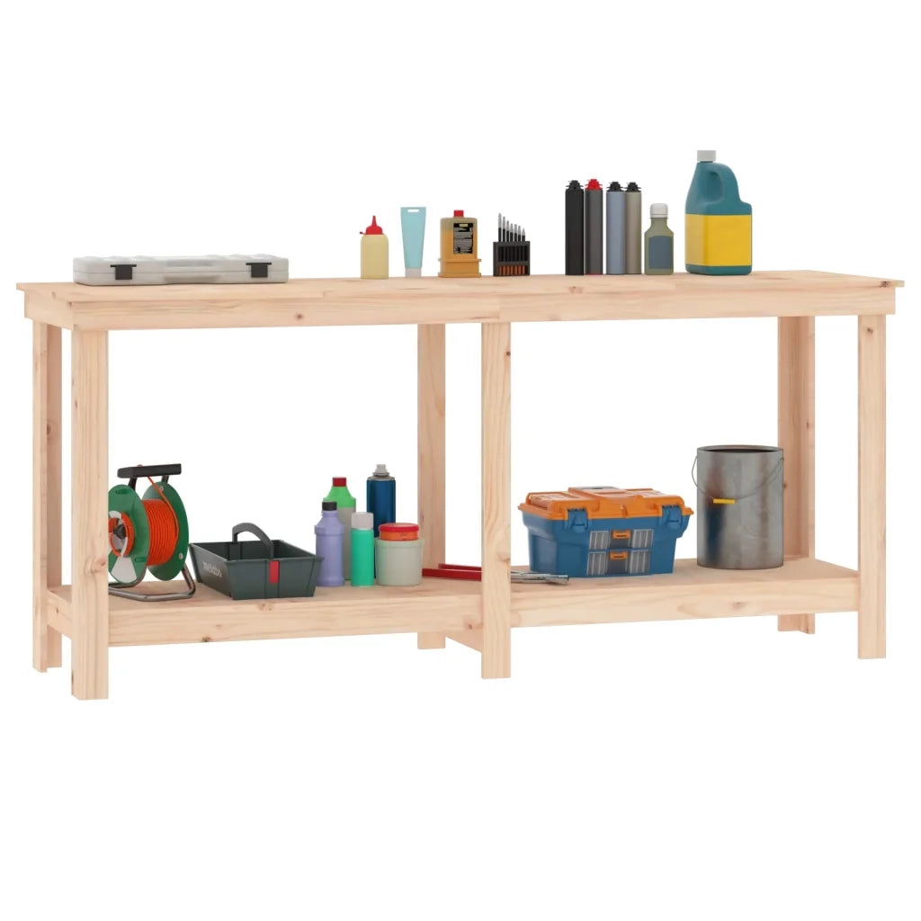 Banco da Lavoro 180x50x80 cm in Legno Massello di Pino 822511