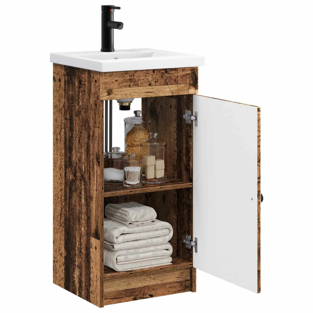 Mobile da bagno con lavabo Legno antico 42 x 40 x 84,5 cm