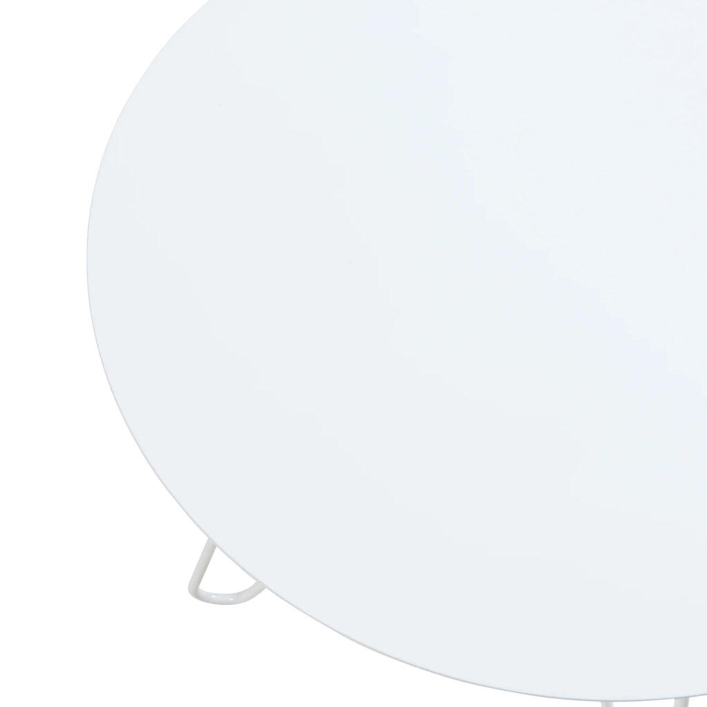 Tavolino dal design elegante 45 x 43 cm bianco 03_0010935