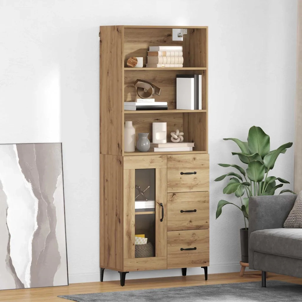 Credenza con cassetto Rovere artigianale 69,5 x 34 x 180 cm 3415874