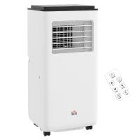 Condizionatore Portatile 750W con 5 Modalità e 2 Velocità, in Plastica e Acciaio, 33x28x70.4 cm, Bianco