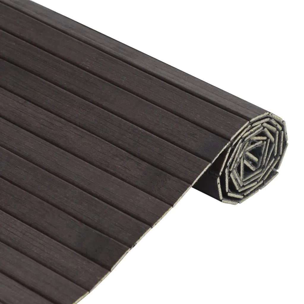 Tappeto Rettangolare Marrone Scuro 70x500 cm in BambÃ¹
