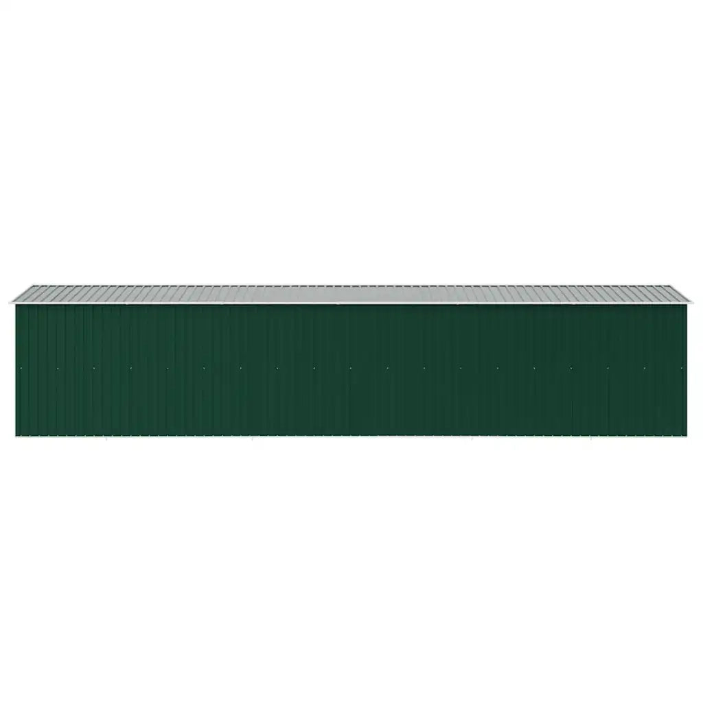 Capanno da Giardino Verde 257x779x181cm in Acciaio Zincato 47032