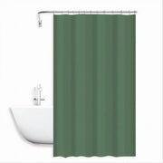 Trade Shop - Tenda Doccia Antimuffa Impermeabile Poliestere 180x200cm Ganci Bagno Verde 79858 -