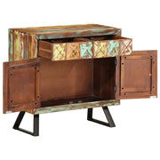 Cassettiera Multicolore 70x35x70 cm Legno Massello di Recupero 358186