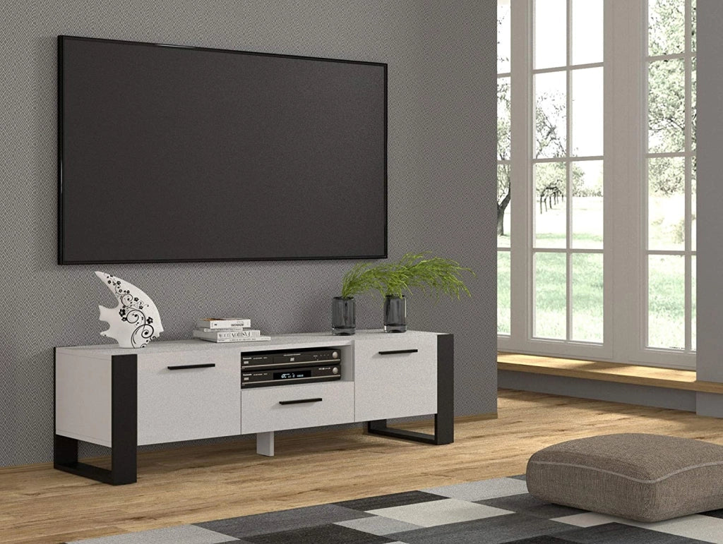 ARMADIO TV NUKA 160 BIANCO OPACO