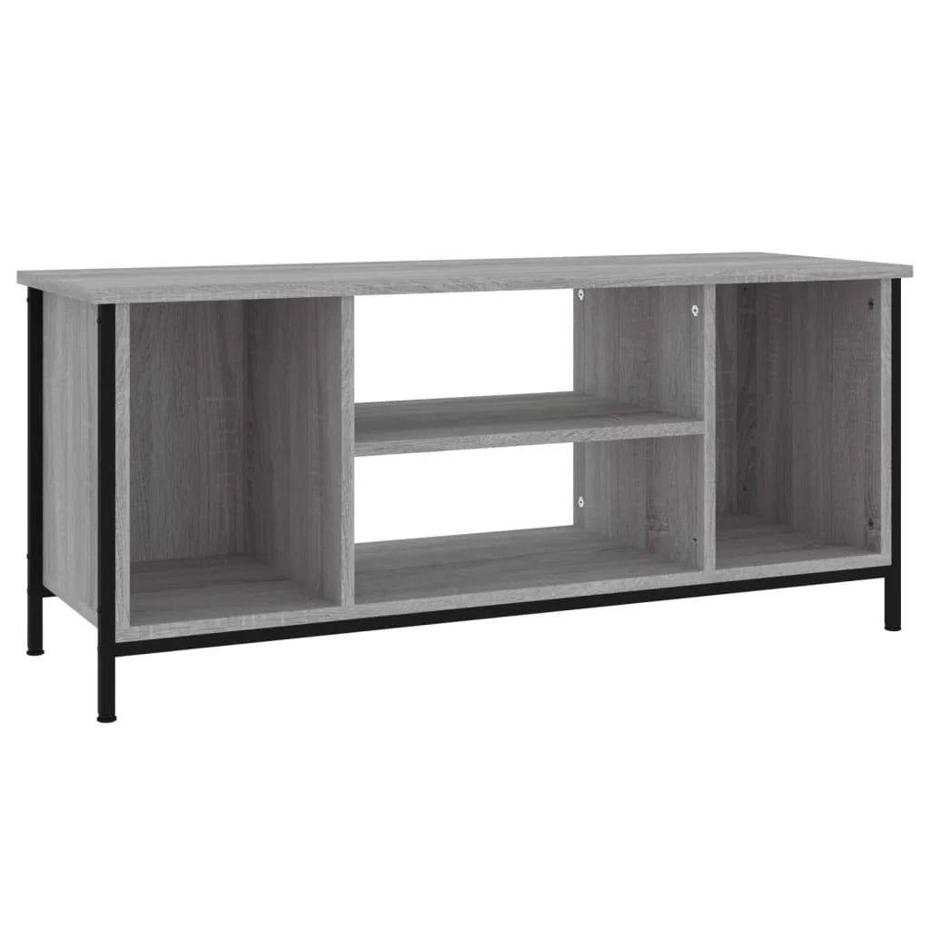 Mobile TV multimediale mensola TV credenza TV sala da pranzo soggiorno camera da letto Sonoma 102 x 35 x 45 cm legno ingegnerizzato grigio 02_0028352
