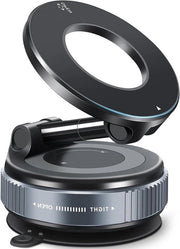 Supporto per Telefono Magnetico con Suction Cup Raffreddato, 360° Regolabile, per Auto/Gimnasi/Mirrors