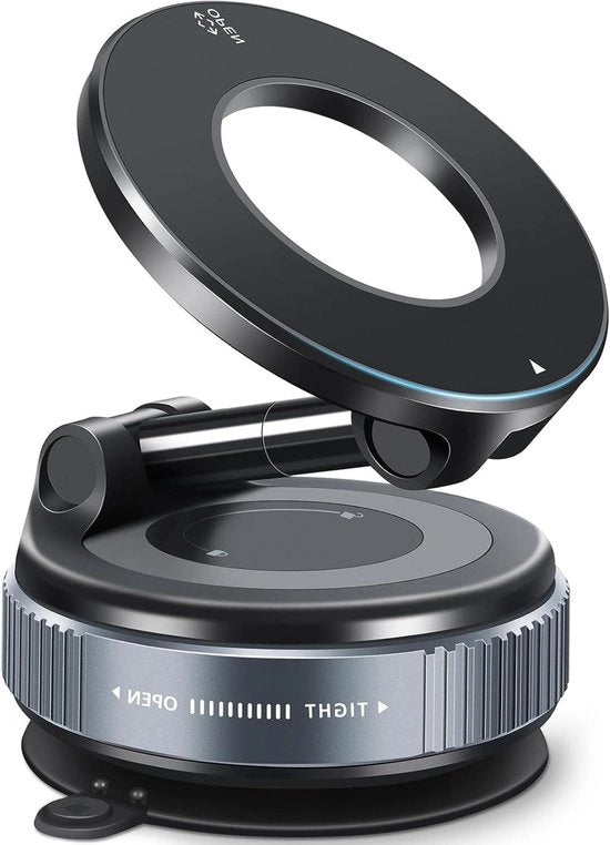 Supporto per Telefono Magnetico con Suction Cup Raffreddato, 360° Regolabile, per Auto/Gimnasi/Mirrors
