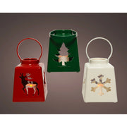 Lanterna LED in plastica con intagli Kaemingk