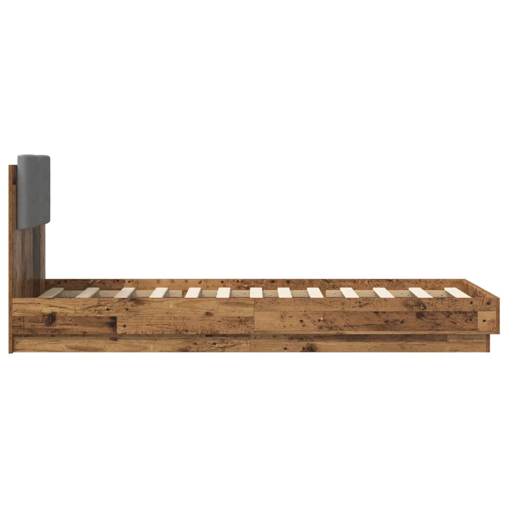 Struttura letto con testata Legno antico 80 x 200 cm 3429576