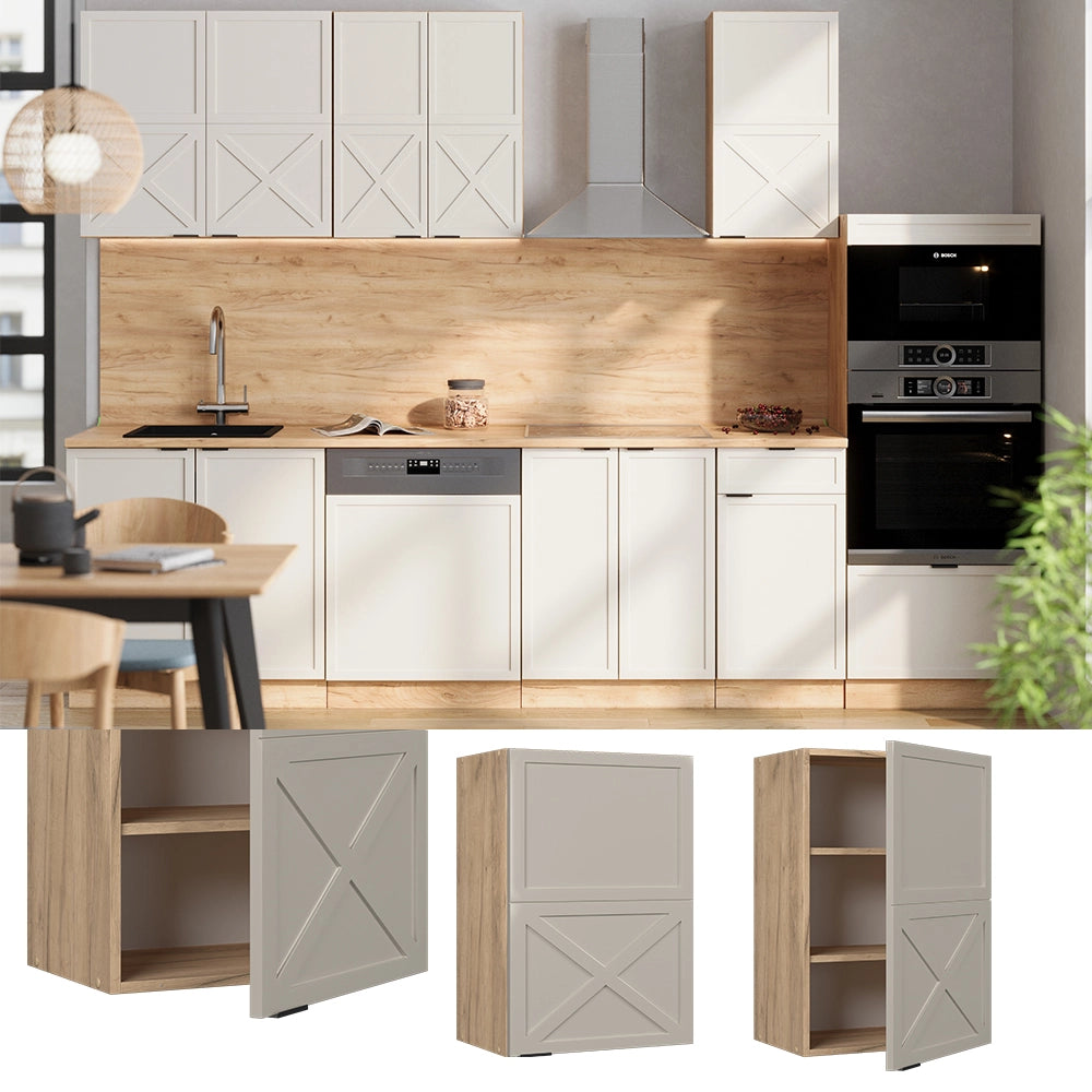 Vicco Pensile da cucina GrigioBeige 50 cm