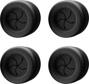 Set di 4 asciugamani appesi - acciaio inox - nero opaco - asciugamani appesi adesivi