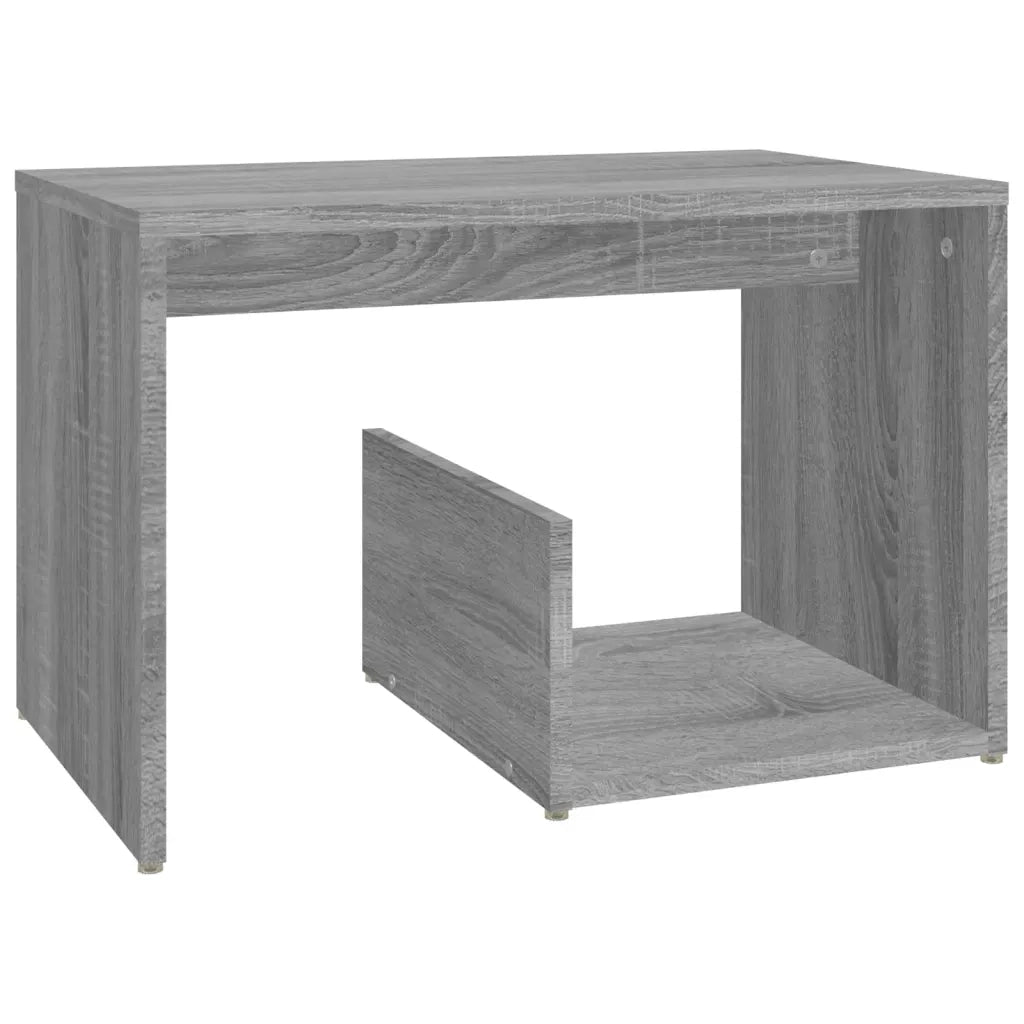 Tavolino-Tavolino da soggiorno-Tavolo Grigio Sonoma 59x36x38 cm in Legno Multistrato