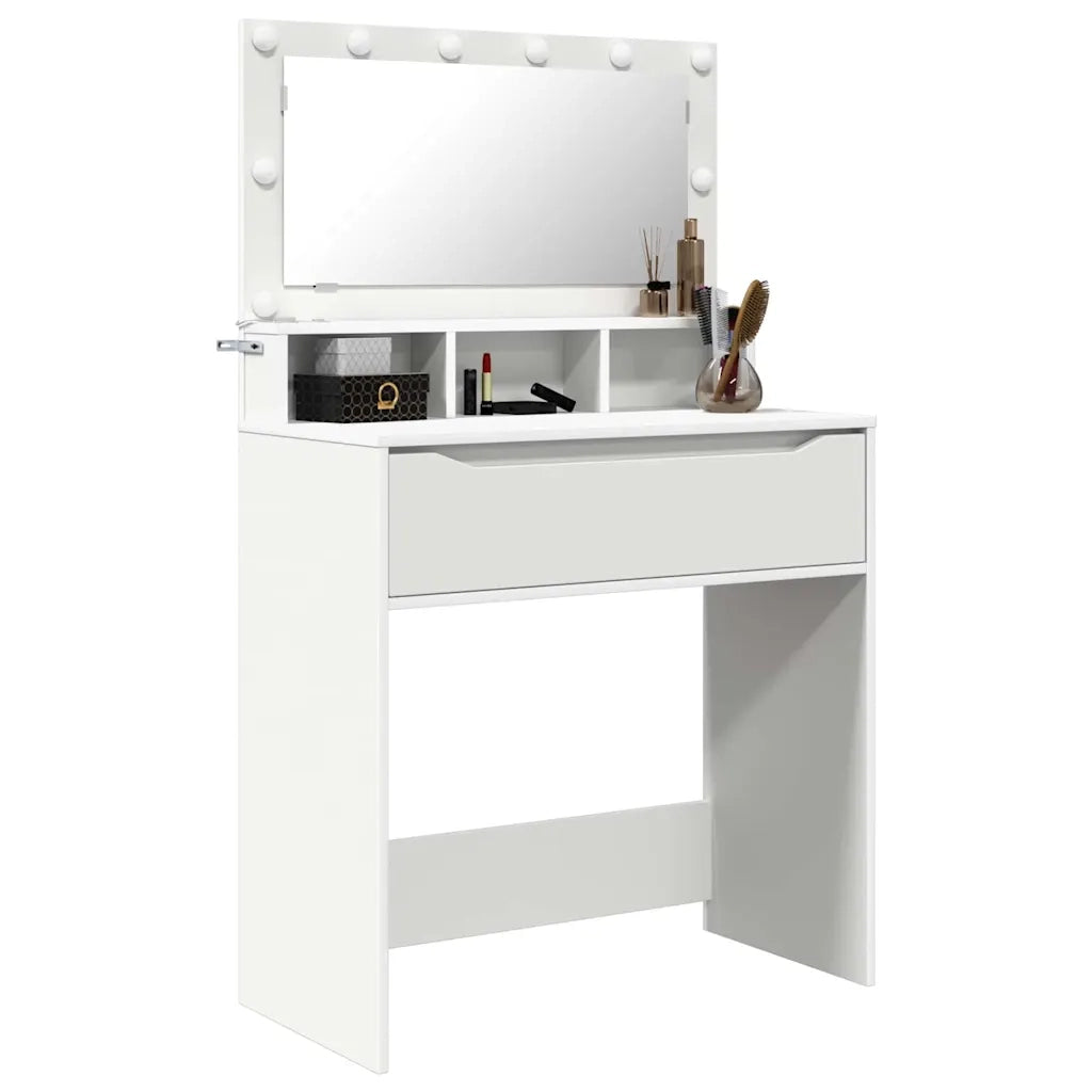 Tavoli da Trucco per Camera da Letto Bianco 80 x 39,6 x 135 cm