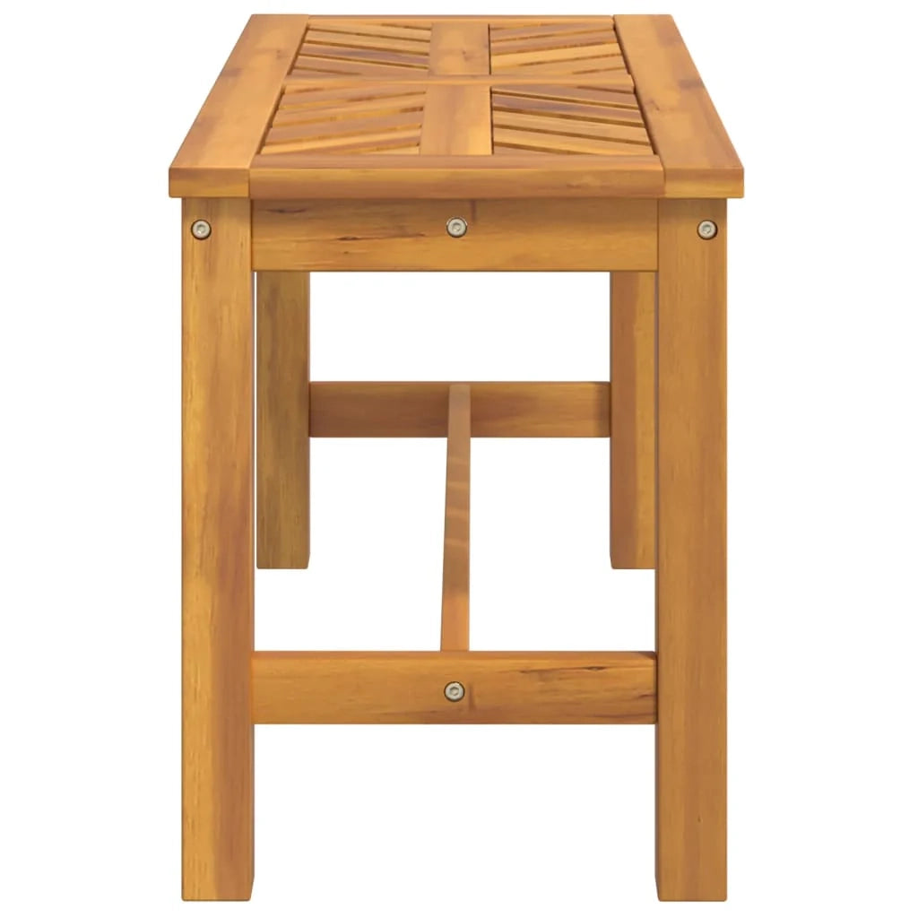 Panca da giardino per esterni mobili da giardino terrazza 80 x 35 x 45 cm legno massello di acacia 02_0011324