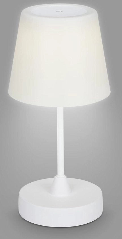 Lampada da tavolo LED esterna con batteria regolabile - lampada da tavolo LED senza fili con funzione touch - lampada decorativa - IP44 4000K bianco neutro - 300x145mm (HxD) 7032-416
