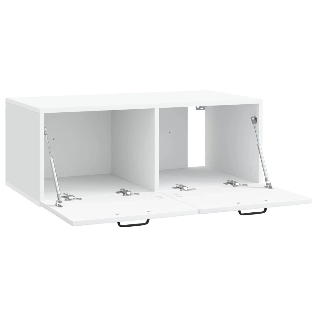 Mobile Porta TV da Muro Bianco 78,5 x 41 x 30 cm 898685