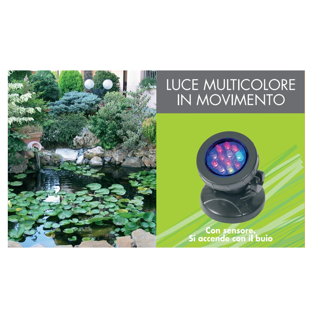 Faretto per laghetto con sensore di accensione sommergibili led 1000
