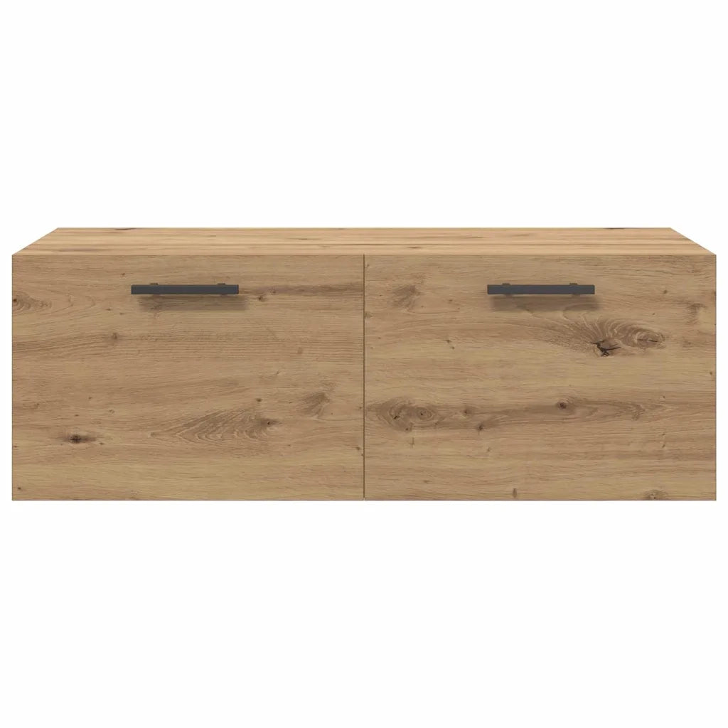 Armadietto a muro rovere artigianale 100 x 36.5 x 35 cm