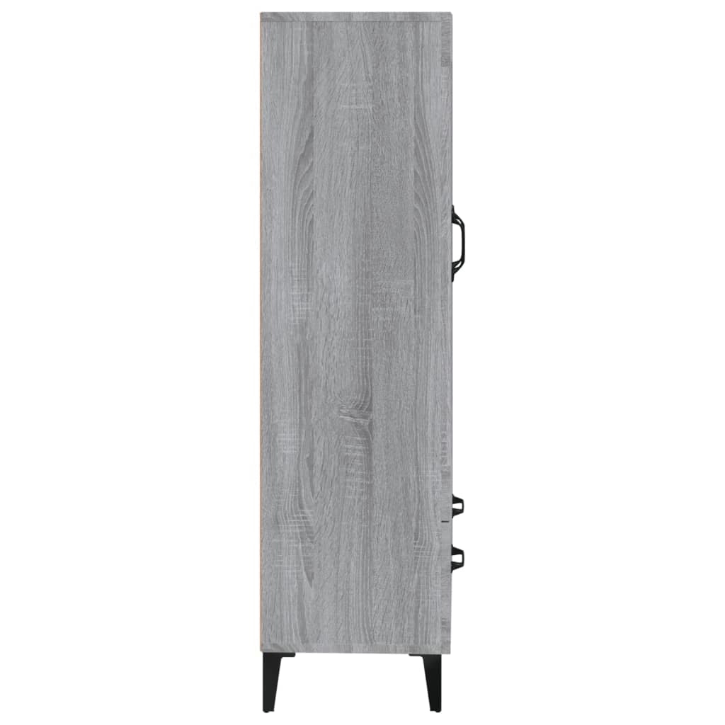 Credenza credenza cassettiera mobile contenitore organizer cucina soggiorno soggiorno Sonoma 70 x 31 x 115 cm derivati ​​del legno grigio 02_0036505