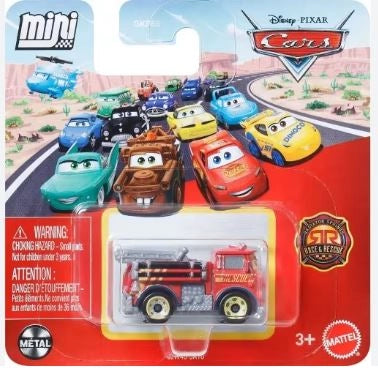 Cars Mini Racers Red,Veicolo in miniatura in metallo,Mattel,Eta 3+