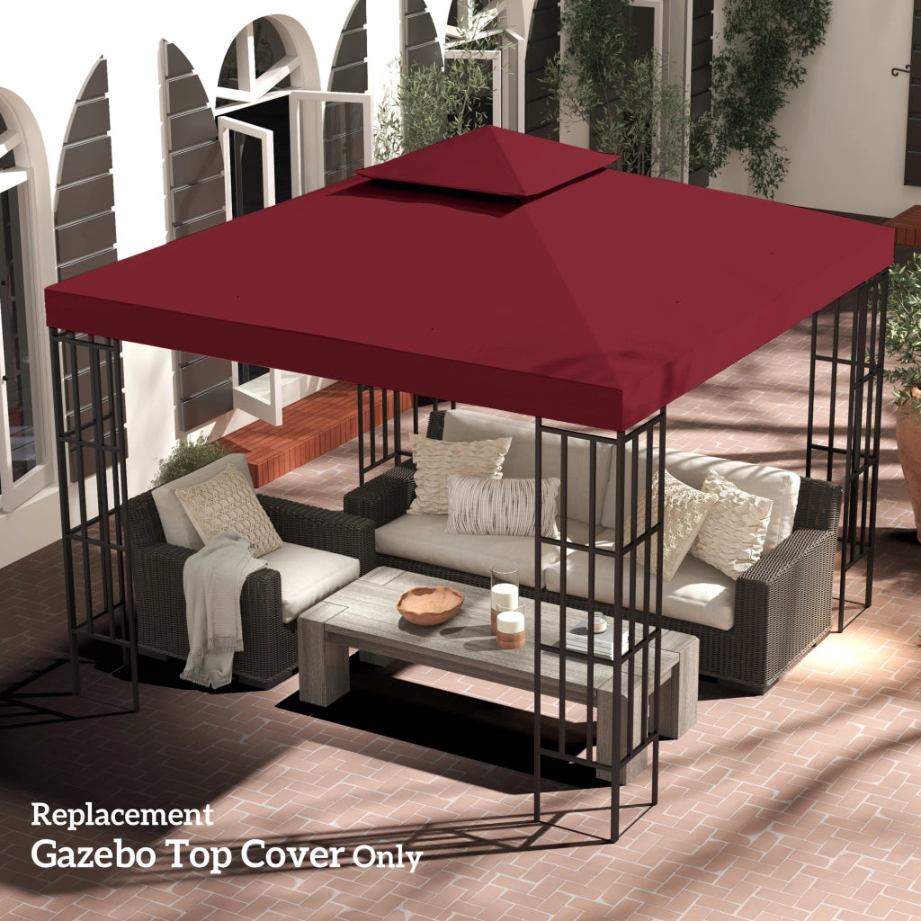 Tenda da giardino ¨C zephmum ¨C 3x3 m rosso bordeaux